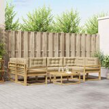  Set vanjskih sofa 5 kom. Bijela i bež | shoptok.hr