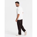 Ombre Men's LOOSE FIT T-shirt with pocket - beige | Shoptok.si