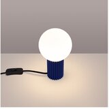 Nice Lamps Tamno plava stolna lampa sa staklenim sjenilom (visina 19 cm) Orbital – | shoptok.hr