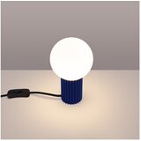 Nice Lamps Temno modra namizna svetilka s steklenim senčilom (višina 19 cm) Orbital – | Shoptok.si