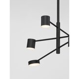 Nova Luce Črna aluminijasta LED zatemnitvena viseča svetilka s senčilom iz akrilnega stekla ø 100 cm Nordik – | Shoptok.si