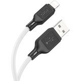  Podatkovni / polnilni kabel USB - Apple Lightning - Hoco X90 Cool 2.4A - 1m - beli & črni | Shoptok.si