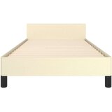  Okvir za krevet s uzglavljem krem 90x200 cm od umjetne kože | shoptok.hr