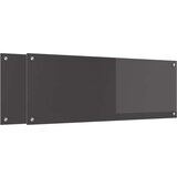 vidaXL Zaščita za kuhinjo 2 pcs Temno siva 110 x 40 cm kaljeno steklo | Shoptok.si