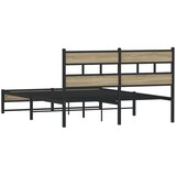  Metalni okvir kreveta bez madraca boja hrasta sonome 160x200 cm | shoptok.hr