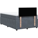  Krevet box spring s madracem tamnosivi 120 x 190 cm baršun | shoptok.hr