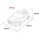  Licencirani Audi RS6 Avant GT dječji automobil na akumulator, crni | shoptok.hr