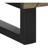  Visoka komoda crna 40 x 33 x 110 cm od masivnog drva manga | shoptok.hr