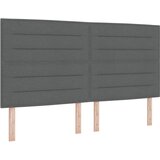  LED Box Spring Krevet Tamno siva 200 x 200 cm tkanina | shoptok.hr
