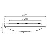  LED plafonsko svetlo sa senzorom pokreta i sumraka, LED/20W/230V, prečnik 29 cm, belo | Eponuda.com
