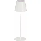 Fischer & Honsel Bijela LED stolna lampa s metalnim sjenilom (visina 36,5 cm) Viletto –