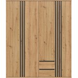 Livetastic OMARA S KLASIČNIMI VRATI, antracit, hrast artisan | Shoptok.si