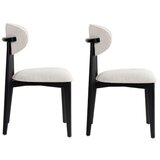 Hanah home stolica lionte - white, black whiteblack chair set (2 pieces) | ePonuda.com