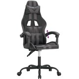  Gaming stol črno in siva umetno usnje, (21377715) | Shoptok.si
