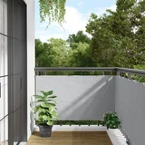 vidaXL Balkonski zaslon za privatnost sivi 300 x 75 m PVC