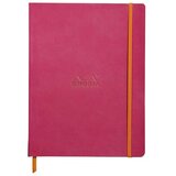  Notes B5, Rhodia Rhodiarama, meke korice, s gumicom, diktando crte, raspberry | shoptok.hr