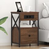  Noćni Ormari s ladicama 2 pcs Smeđi hrast 40 x 31 x 60 cm | shoptok.hr