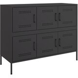  Komoda crna 100,5 x 39 x 79 cm čelik | Eponuda.com