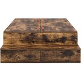  Postelja z dodatnim prostorom za shranjevanje Prekajen hrast Les, (22103219) | Shoptok.si