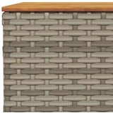  Vrtni stol sivi 55 x 55 x 36 cm od poliratana i bagremovog drva | shoptok.hr