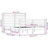  Za krevet od masivne borovine 140 x 200 cm | shoptok.hr