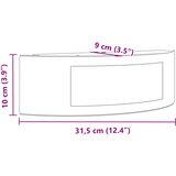  Vanjske zidne svjetiljke 2 kom crne od nehrđajućeg čelika | shoptok.hr