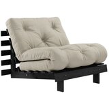 Karup Design Sivo-bež lanen fotelj Roots Black Night – | Shoptok.si