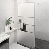 The Living Store pregrada za tuš s polico krom 100x195 cm esg steklo in aluminij - stena za tuš, (21751477) | Shoptok.si