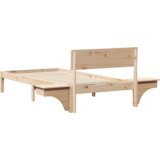  Krevet s okvirima i noćnim ormarićima Smeđa 100 x 200 cm | shoptok.hr