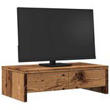 vidaXL Stalak za monitor s ladicama boja drva 50 x 27 x 15 cm drveni | shoptok.hr