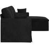SOFA Crna 228 x 134 x 80 cm Baršun | shoptok.hr