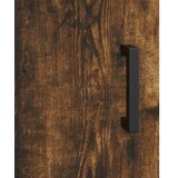  Visoka komoda dimljeni hrast 69,5x34x180 cm konstruiranog drva Smeđa | shoptok.hr