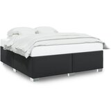  The Living Store Posteljni okvir črn 200x200 cm umetno usnje - Posteljni Okvir, (21496803) | Shoptok.si