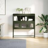 vidaXL Komoda olivno zelena 100,5x39x107 cm hladno valjano jeklo | Shoptok.si