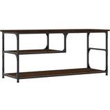 Maison Chic TV omarica - TV stojalo - Televizijska omarica rjav hrast 103x38x46,5 cm inženirski les in jeklo, (21701189) | Shoptok.si