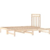  Izvlečna dnevna postelja 2x(90x190) cm trdna borovina, (20684526) | Shoptok.si