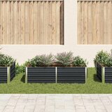  Povišena vrtna gredica 160x80x45 cm pocinčani čelik antracit | shoptok.hr