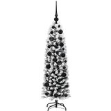 vidaXL Umestno božično drevo Zelena 120 cm PVC in Jeklo in Plastika | Shoptok.si