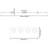  Gornja vodilica za klizna vrata 427 cm čelični crni - 213.5 cm 1 | shoptok.hr