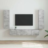 TV zidni ormar 2 pcs Beton 30 x 31 x 100 cm Konstruirano drvo | shoptok.hr