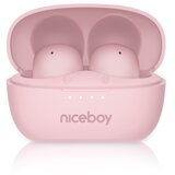 Niceboy podsie 4 pop - bežične slušalice 400 mah + 2x 40 mah IPX4 ružičaste | Eponuda.com