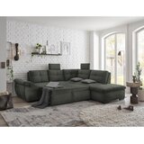 CARRYHOME KOTNA SEDEŽNA GARNITURA, mikrovelur temno zelena | Shoptok.si