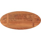 Stolna ploča 80 x 40 x 2,5 cm ovalna od masivnog drva bagrema | shoptok.hr