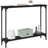  Konzolna stolica s policom Crni hrast 100 x 22,5 x 75 cm | shoptok.hr