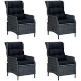  5-dijelni vrtni blagovaonski set tamnosivi | Eponuda.com