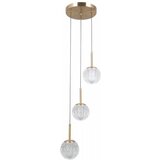  ITALUX PND-40827-3-HBR-CL - Luster na sajli PADRI 3xG9/5W/230V zlatna | Eponuda.com