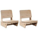 vidaXL Vrtne stolice 2 kom 60x64x70,5 cm od masivne borovine | shoptok.hr