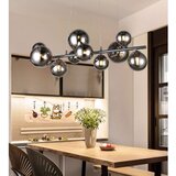 Wofi 6014.10.24.9000 - led luster na sajli villa 10xG9/3W/230V crna/hrom | Eponuda.com