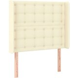  LED posteljno vzglavje krem 83x16x118/128 cm umetno usnje, (20935968) | Shoptok.si