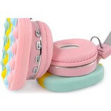 OXE Bluetooth brezžične otroške slušalke Pop It, roza | Shoptok.si